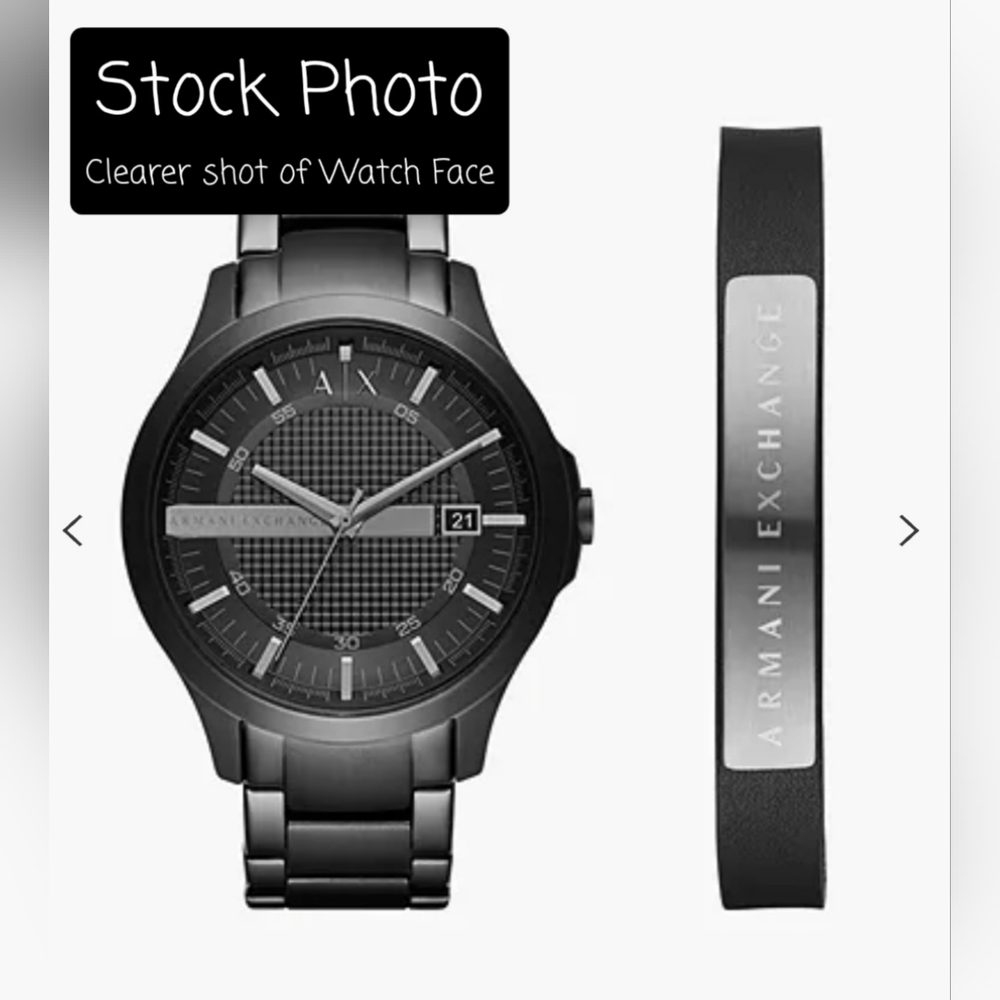 Armani Exchange Men's AX7101 Watch & Bracelet Gift Set
